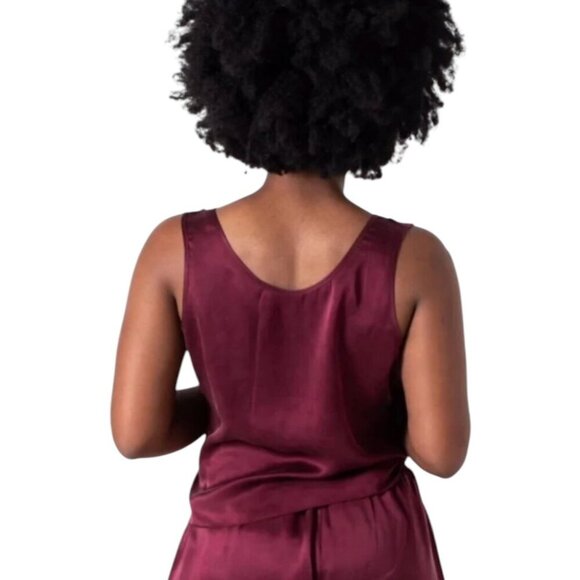 Ejona Tiwa Silk Sleeveless Reversible Top Womens Size M Layering Shirt Luxury - Picture 2 of 7